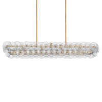 BIANCA Linear Chandelier by Lampadom - angle view