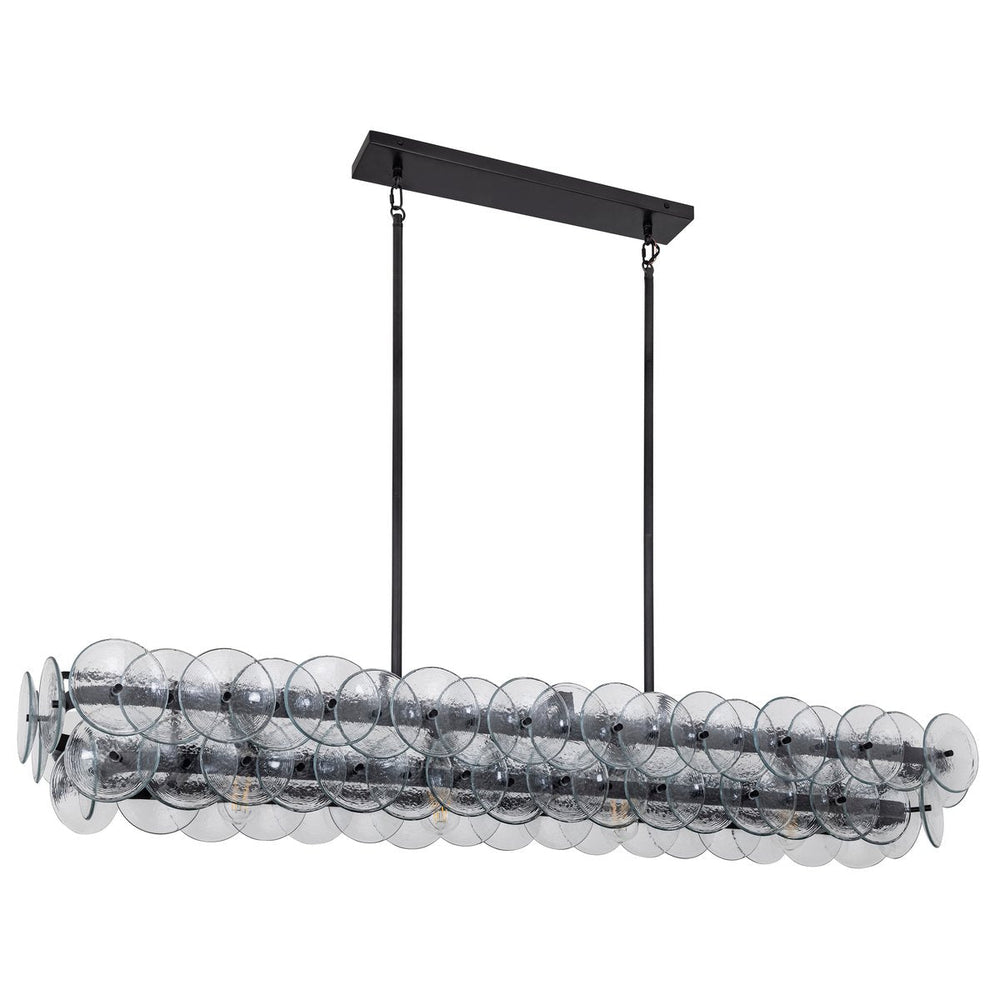 BIANCA Linear Chandelier by Lampadom - side view