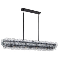 BIANCA Linear Chandelier by Lampadom - side view