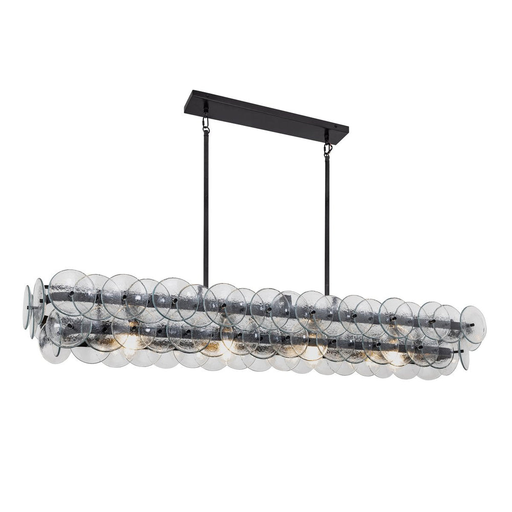 BIANCA Linear Chandelier by Lampadom - close-up