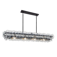 BIANCA Linear Chandelier by Lampadom - close-up