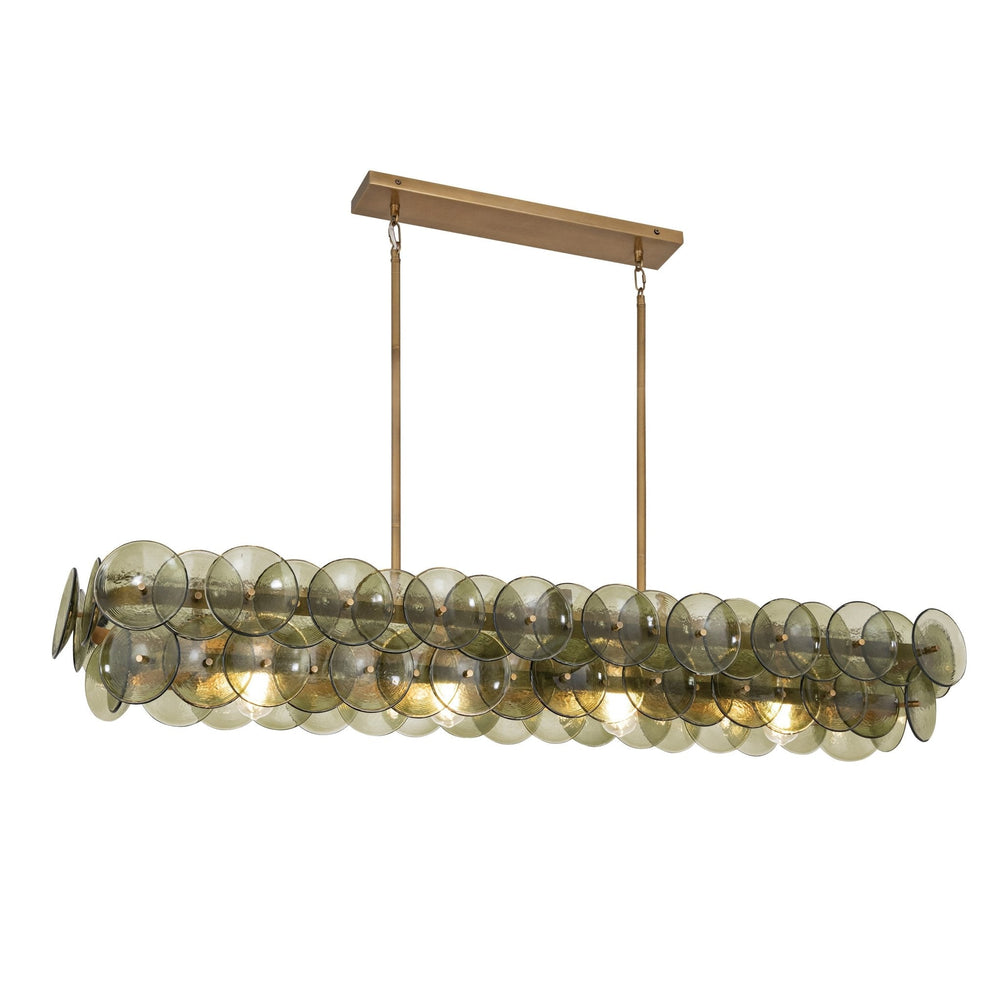 BIANCA Linear Chandelier by Lampadom - close-up