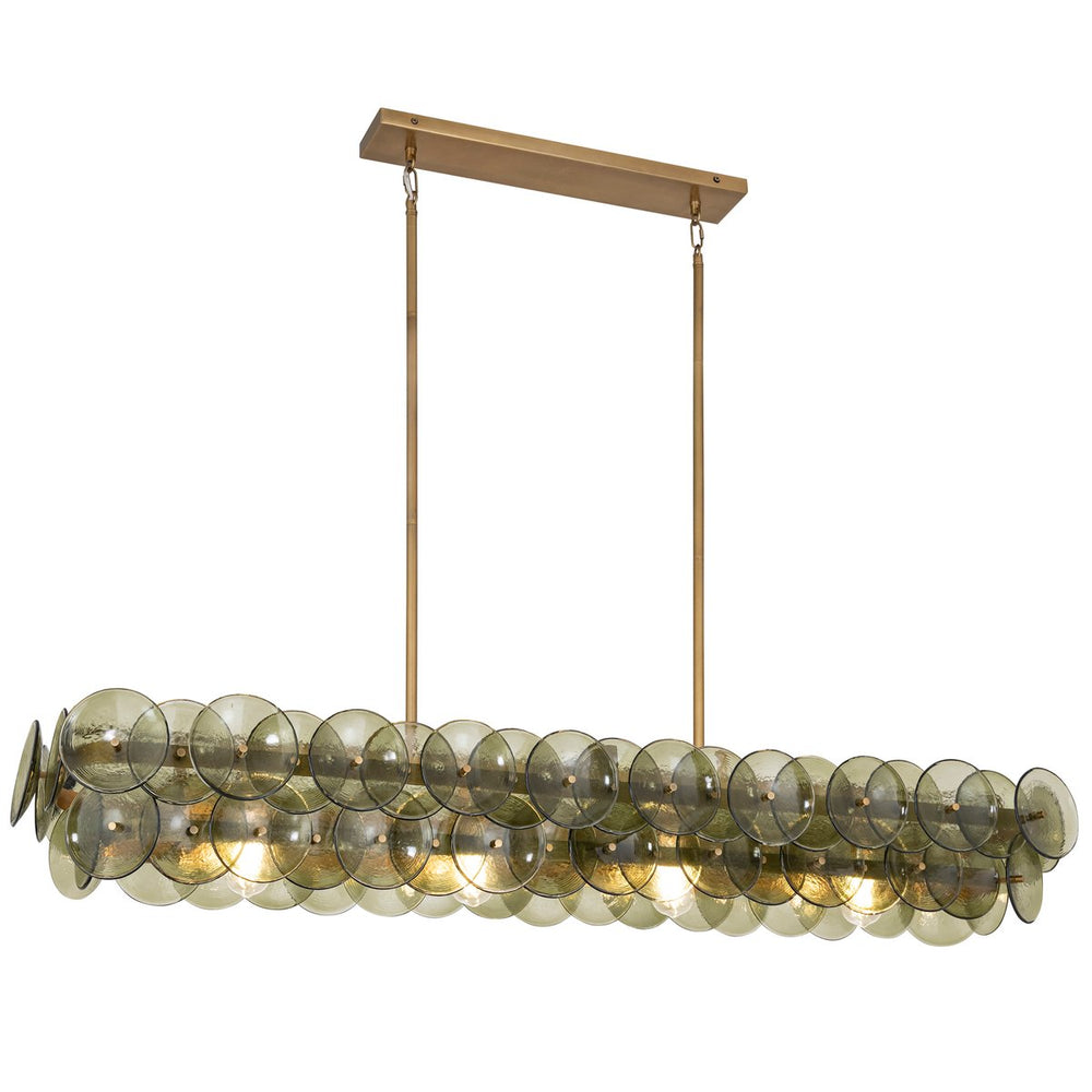 BIANCA Linear Chandelier by Lampadom - top view