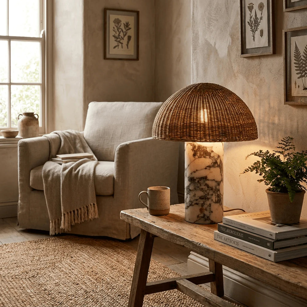 MOROCCO Woven Table Lamp