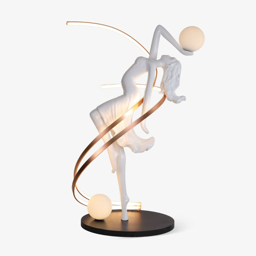 Sculpture-3 Floor Lamp in Crystal by Lampadom - scale reference