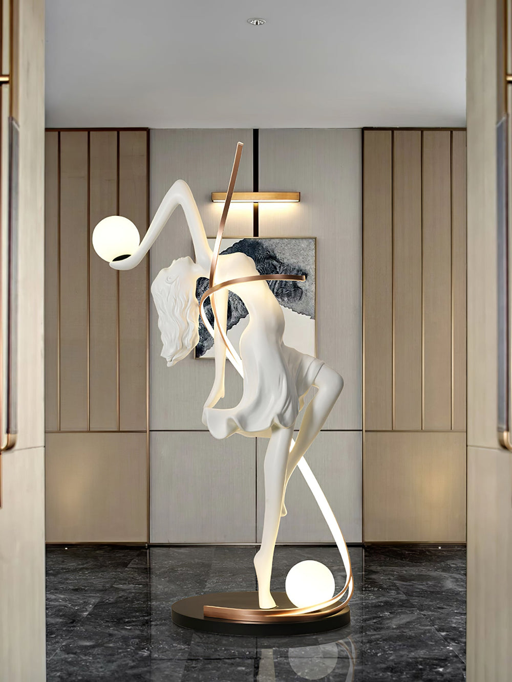 Sculpture-3 Floor Lamp in Crystal by Lampadom - view 21