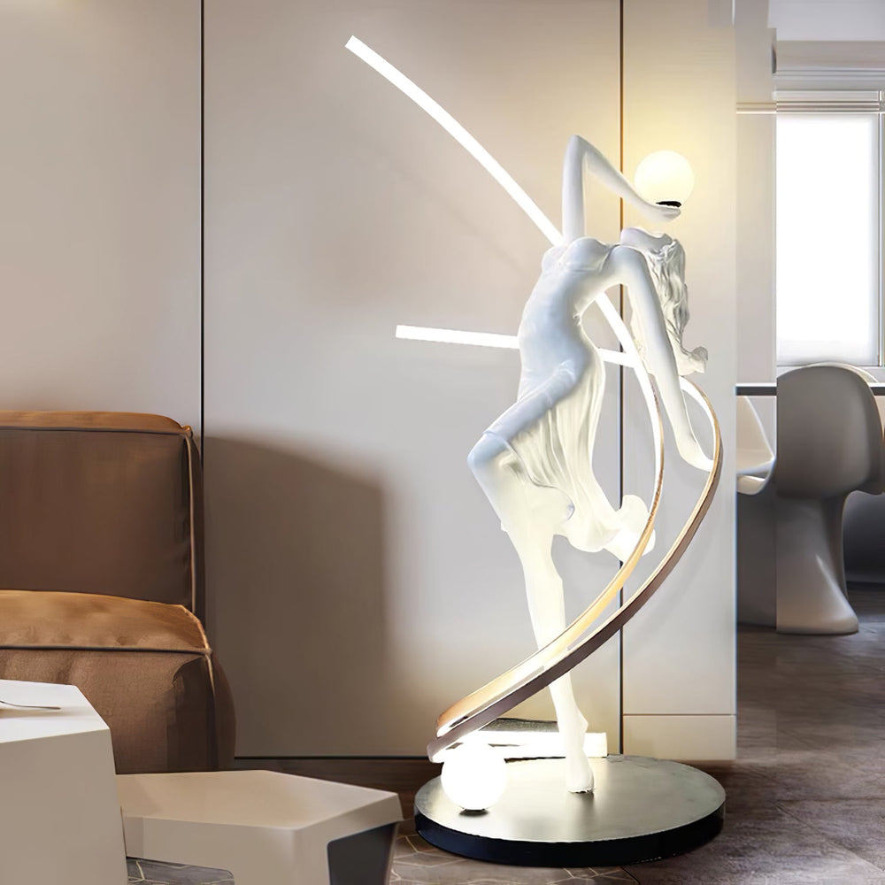 Sculpture-3 Floor Lamp in Crystal by Lampadom - view 22