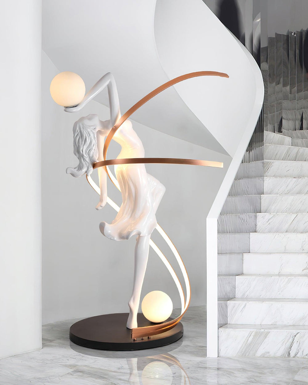 Sculpture-3 Floor Lamp in Crystal by Lampadom - view 14