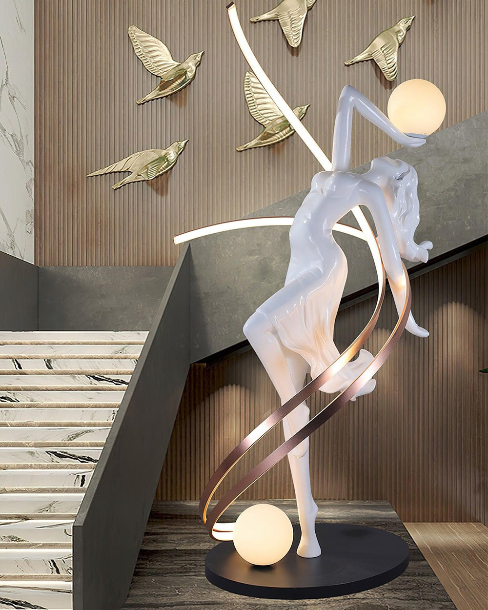 Sculpture-3 Floor Lamp in Crystal by Lampadom - view 20