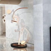 Sculpture-3 Floor Lamp in Crystal by Lampadom - installation view