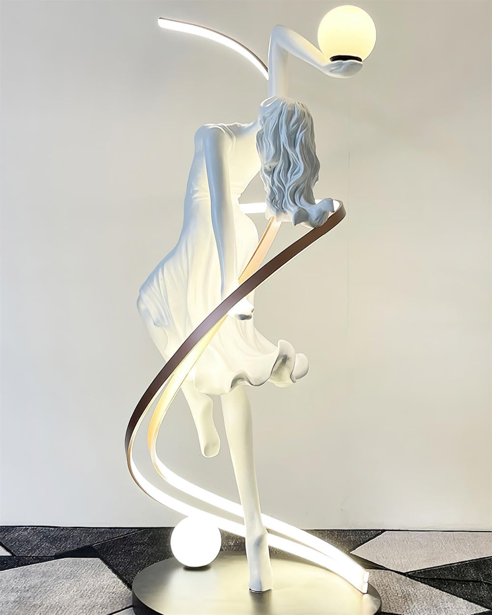 Sculpture-3 Floor Lamp in Crystal by Lampadom - view 32