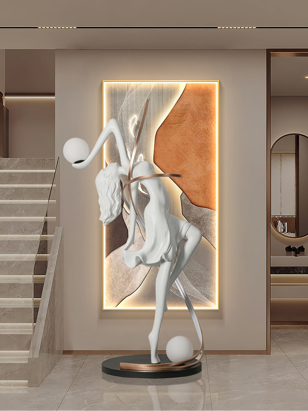 Sculpture-3 Floor Lamp in Crystal by Lampadom - view 24