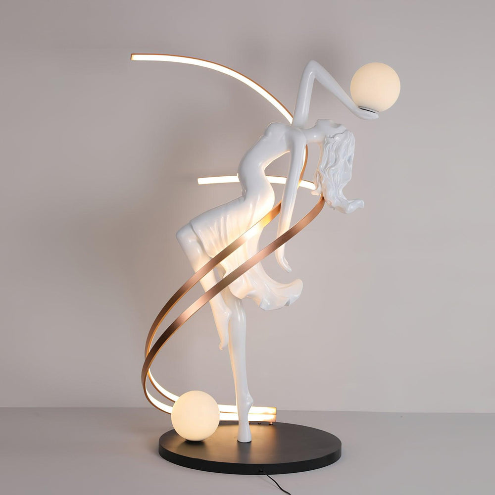 Sculpture-3 Floor Lamp in Crystal by Lampadom