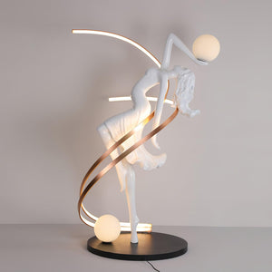 Sculpture-3 Floor Lamp in Crystal by Lampadom