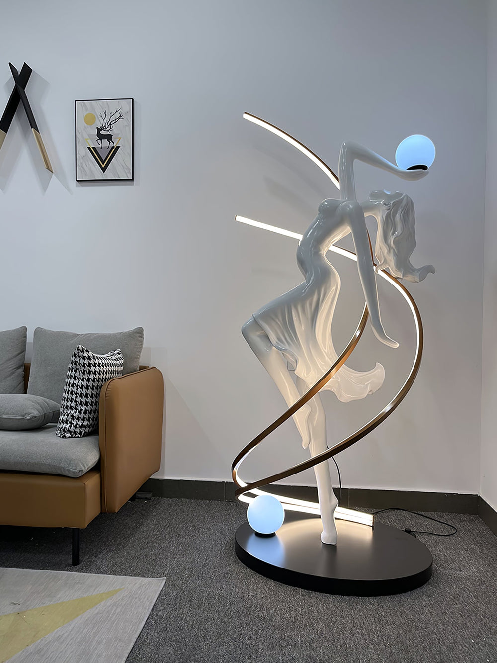 Sculpture-3 Floor Lamp in Crystal by Lampadom - view 28
