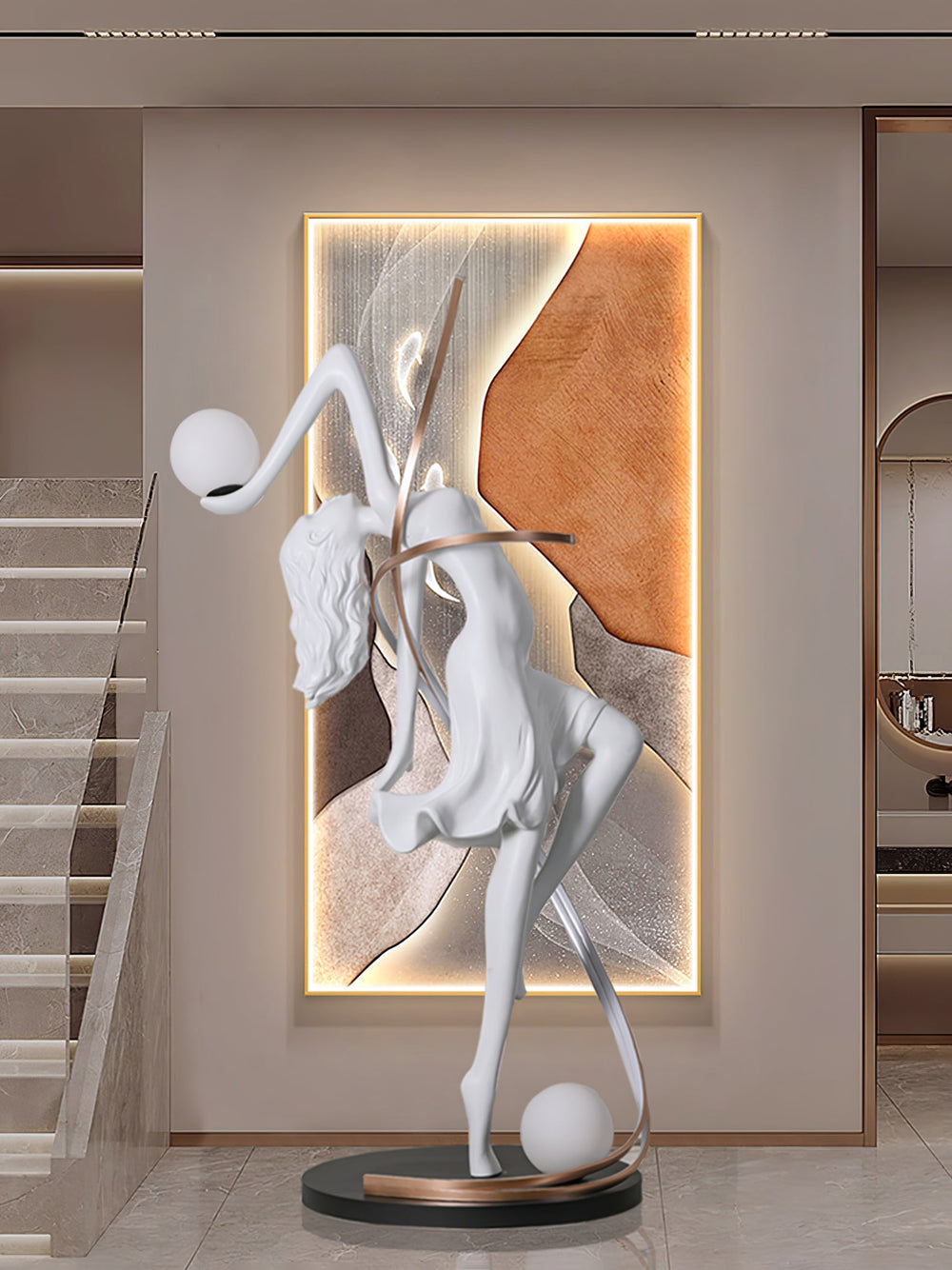 Sculpture-3 Floor Lamp in Crystal by Lampadom - view 15