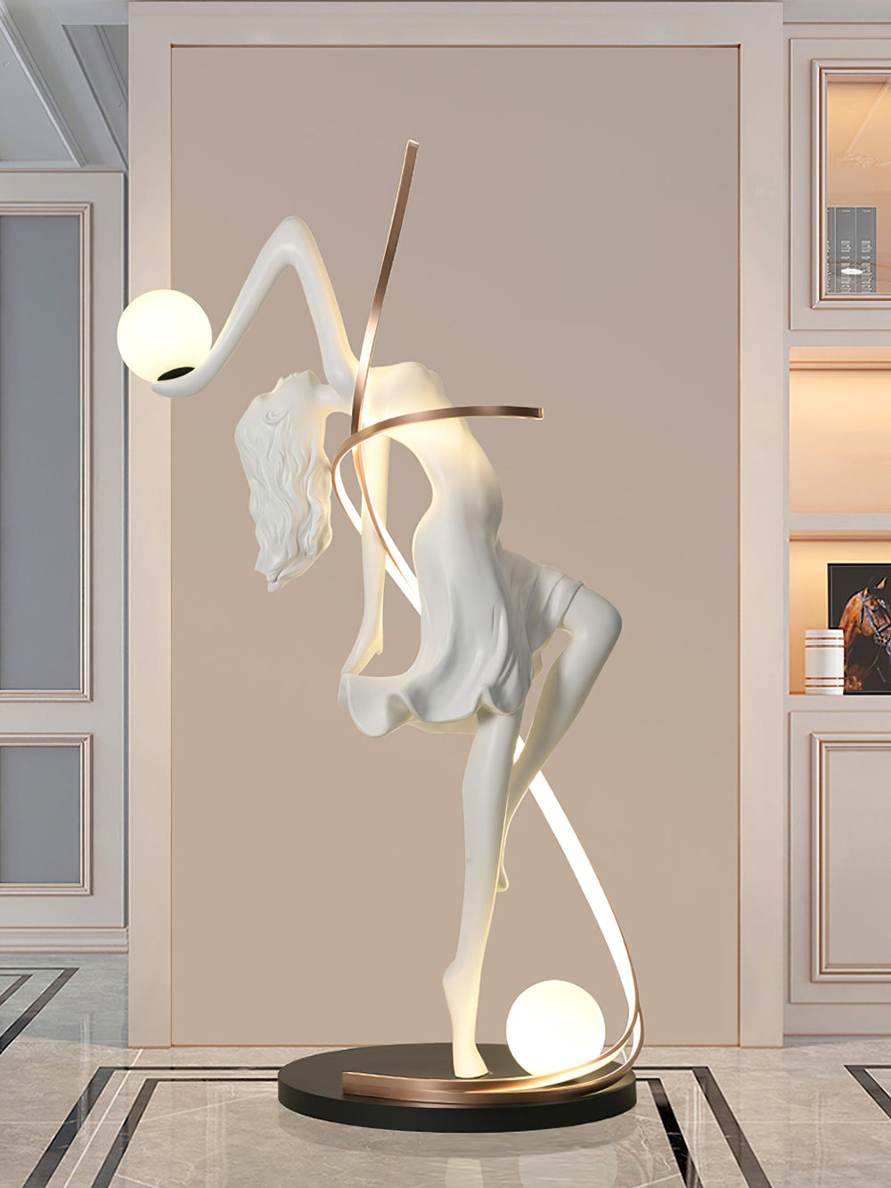 Sculpture-3 Floor Lamp in Crystal by Lampadom - view 16