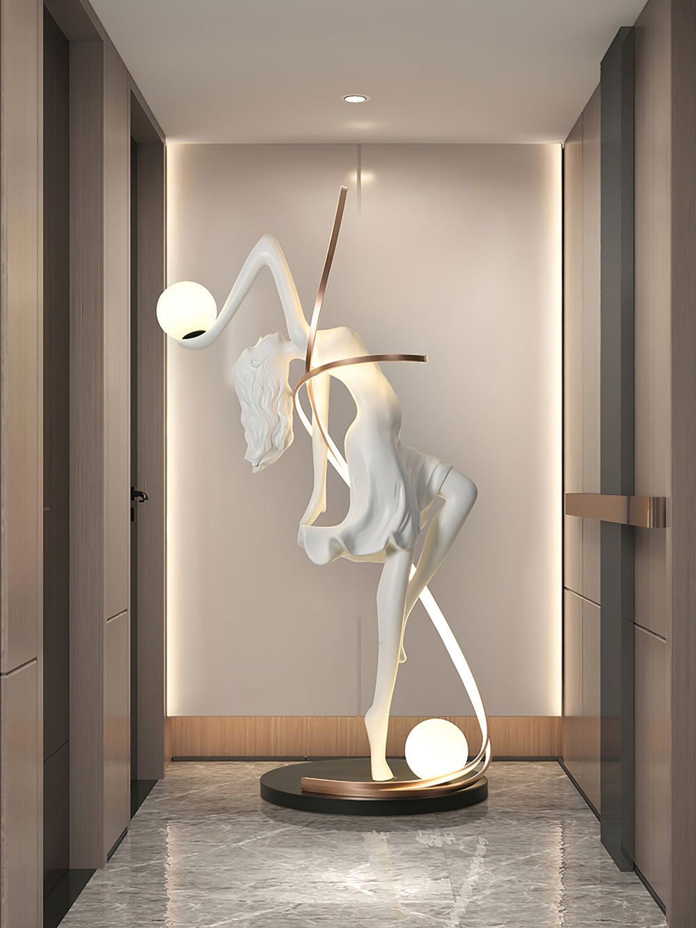 Sculpture-3 Floor Lamp in Crystal by Lampadom - view 17