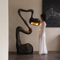 Sculpture-9 Floor Lamp in Crystal by Lampadom - detail view