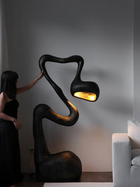 Sculpture-9 Floor Lamp in Crystal by Lampadom - ambient shot