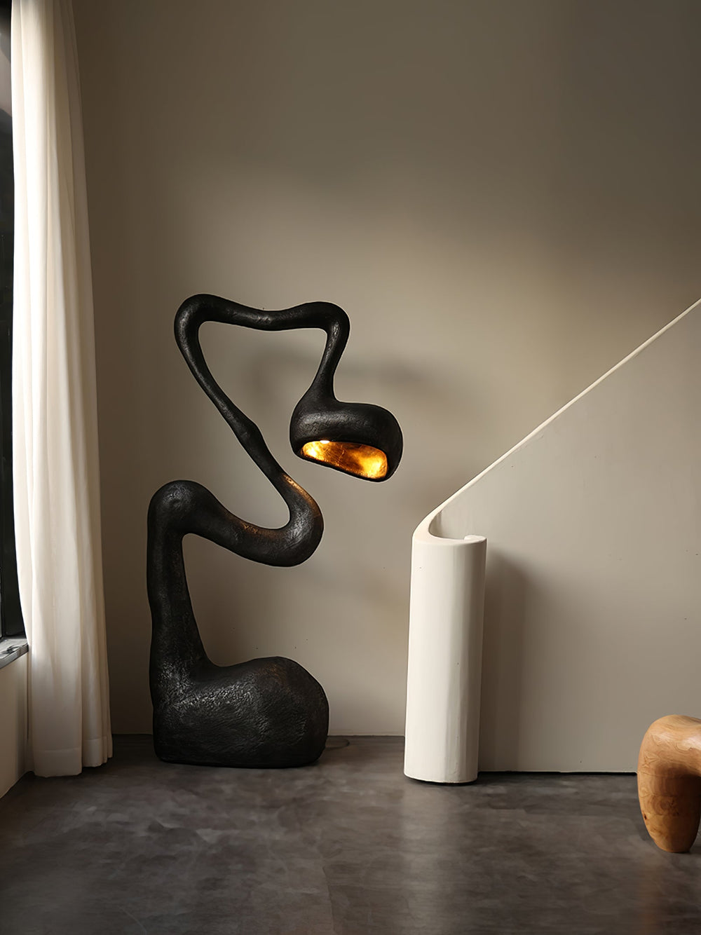 Sculpture-9 Floor Lamp in Crystal by Lampadom - close-up