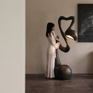 Sculpture-9 Floor Lamp in Crystal by Lampadom - installation view