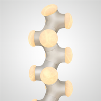 LEON Floor Lamp Floor Lamp in Alabaster by Lampadom - scale reference