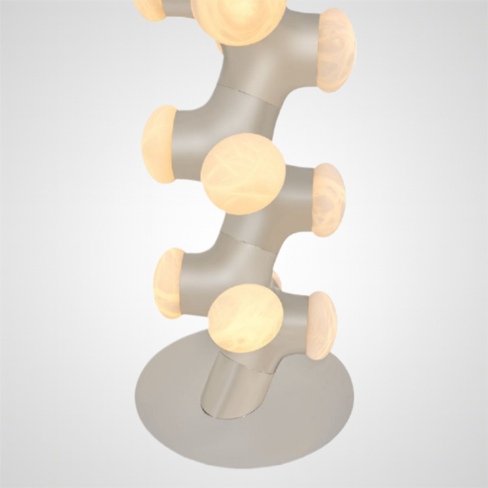 LEON Floor Lamp Floor Lamp in Alabaster by Lampadom - scale reference