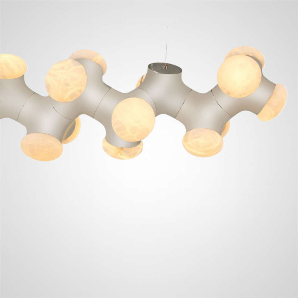 LEON Linear Chandelier by Lampadom - close-up