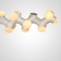 LEON Linear Chandelier by Lampadom - close-up