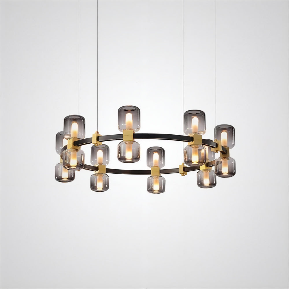 WENDEL Ring Chandelier by Lampadom - close-up