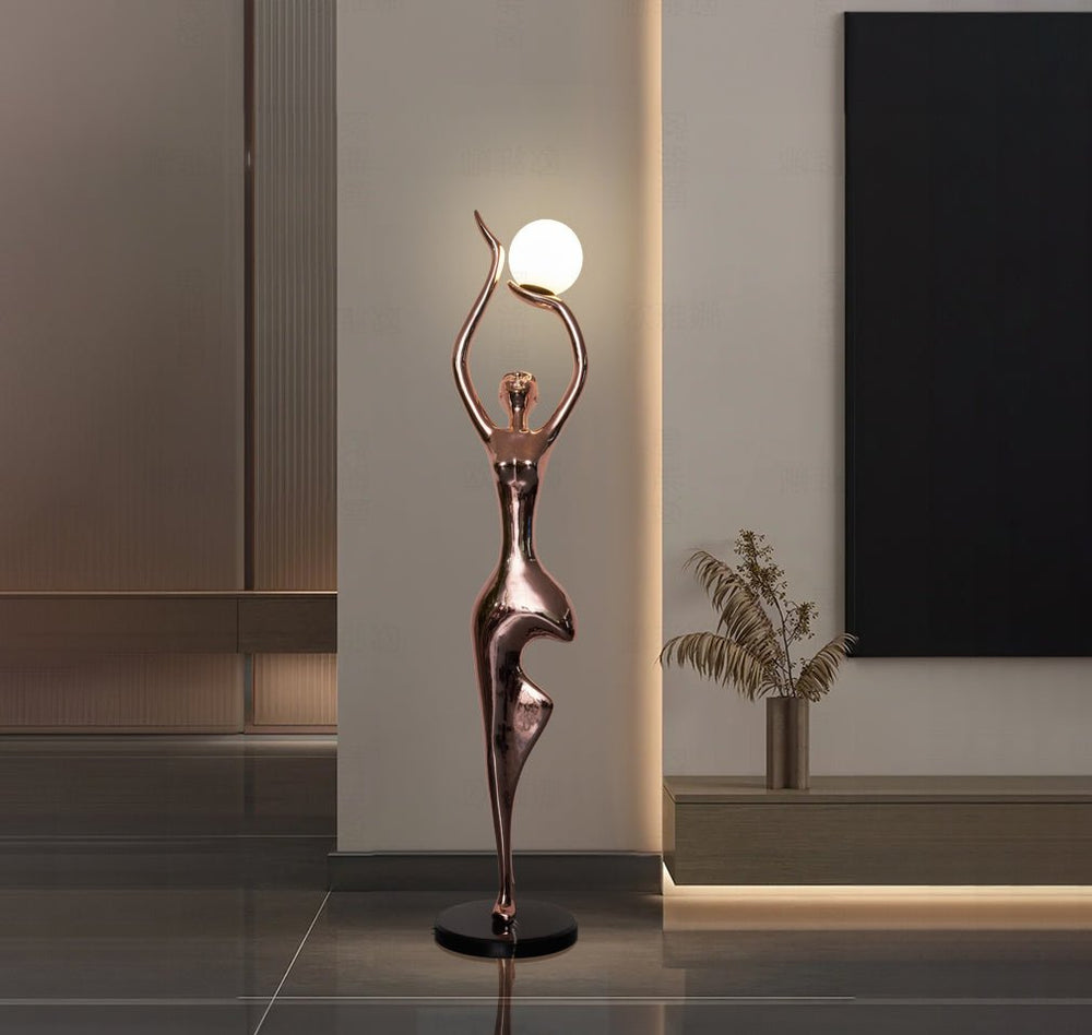 Sculpture-10 Floor Lamp in Crystal by Lampadom - view 11