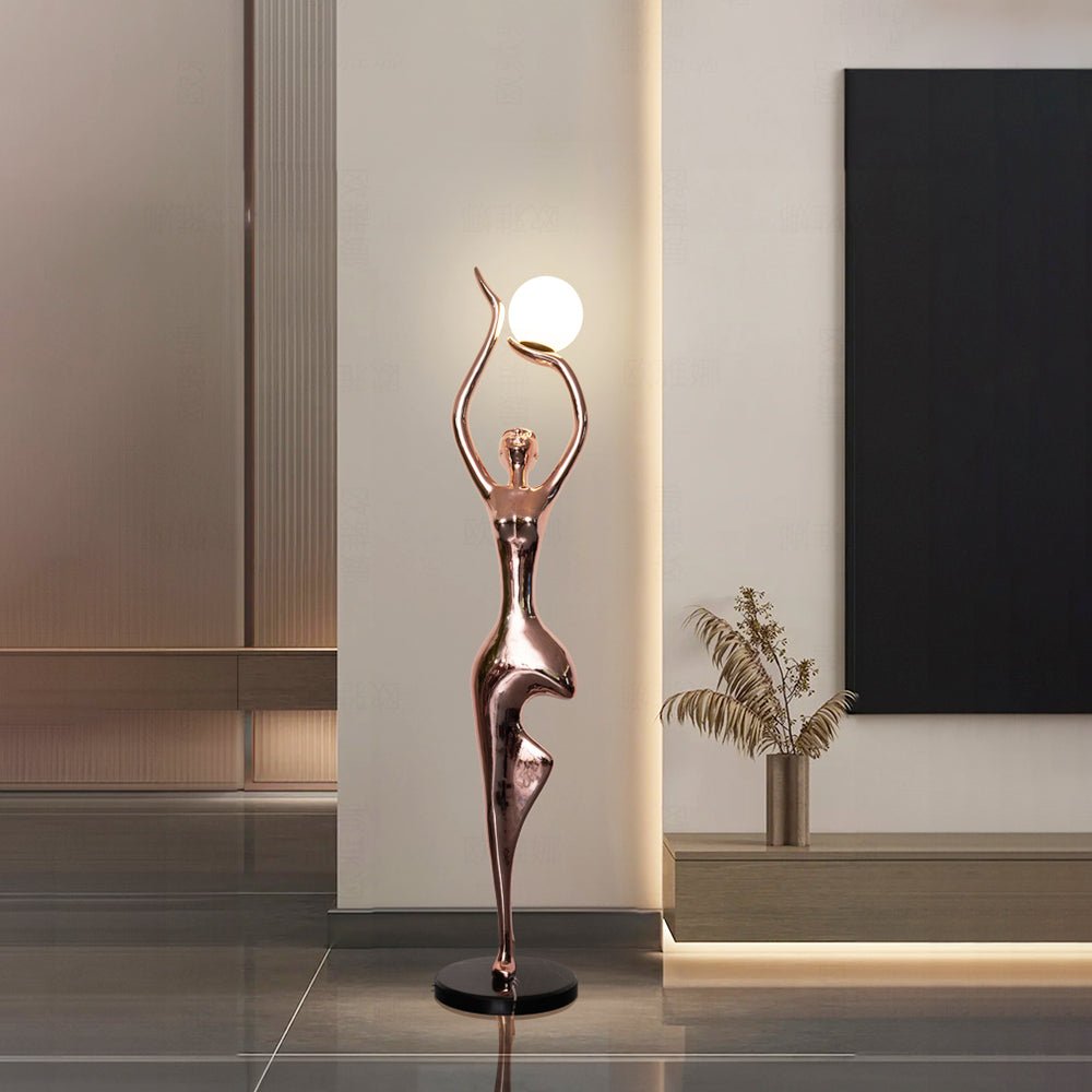 Sculpture-10 Floor Lamp in Crystal by Lampadom - view 12
