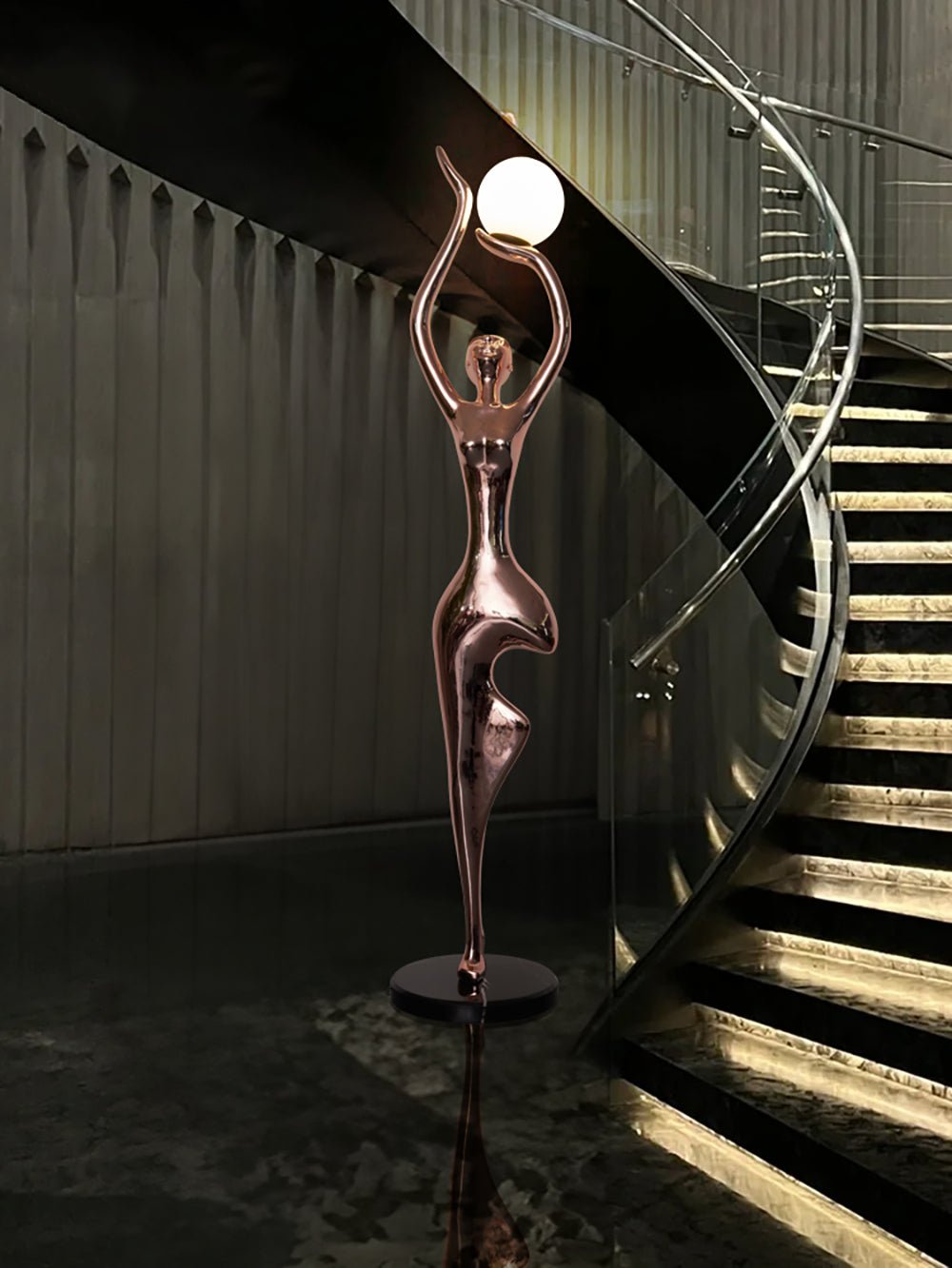 Sculpture-10 Floor Lamp in Crystal by Lampadom - view 9