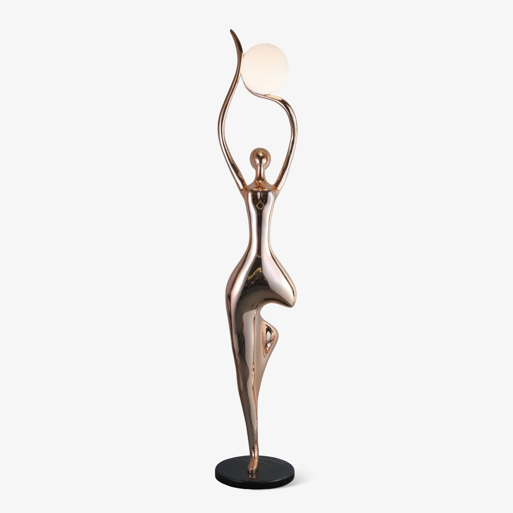 Sculpture-10 Floor Lamp in Crystal by Lampadom - ambient shot