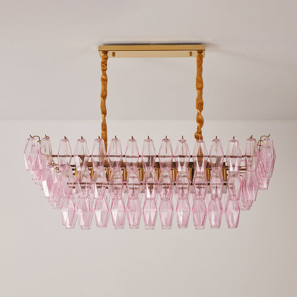 VENEZIA Linear Chandelier by Lampadom - ambient shot