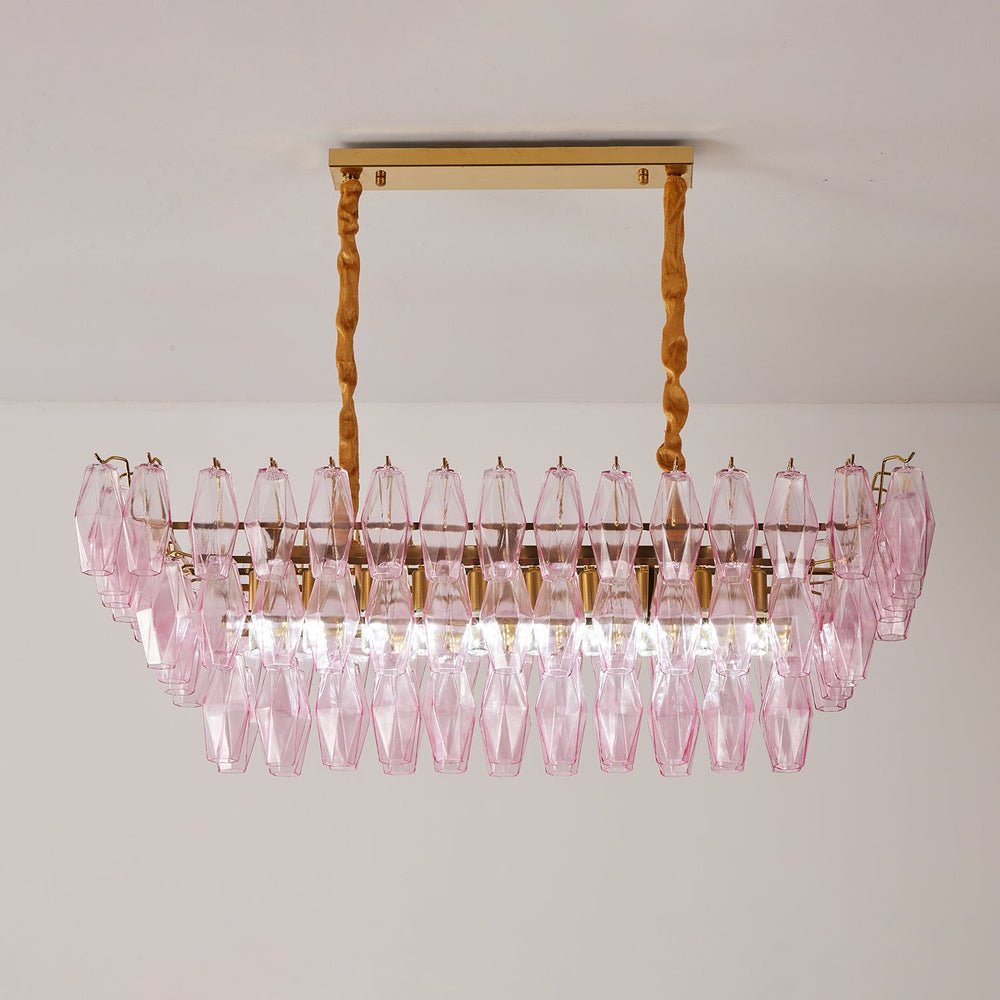 VENEZIA Linear Chandelier by Lampadom - top view