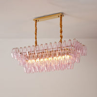 VENEZIA Linear Chandelier by Lampadom - close-up