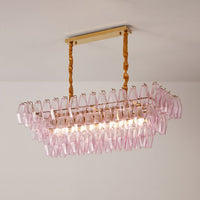 VENEZIA Linear Chandelier by Lampadom - detail view