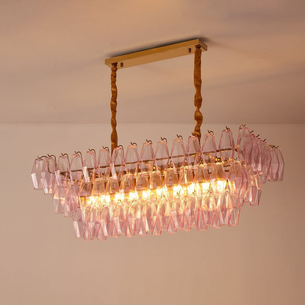 VENEZIA Linear Chandelier by Lampadom - scale reference