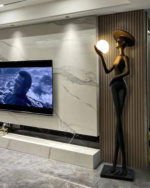 Sculpture-12 Floor Lamp in Crystal by Lampadom - view 22