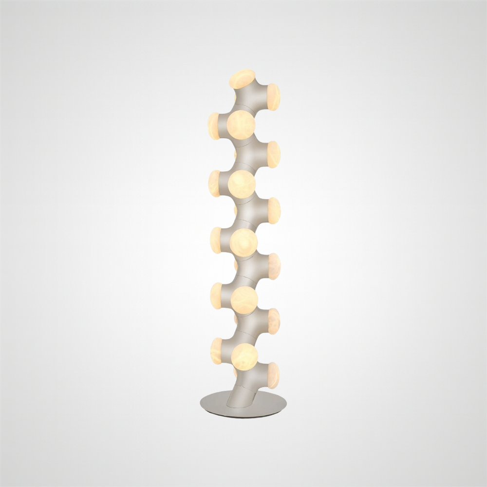 LEON Floor Lamp Floor Lamp in Alabaster by Lampadom - scale reference