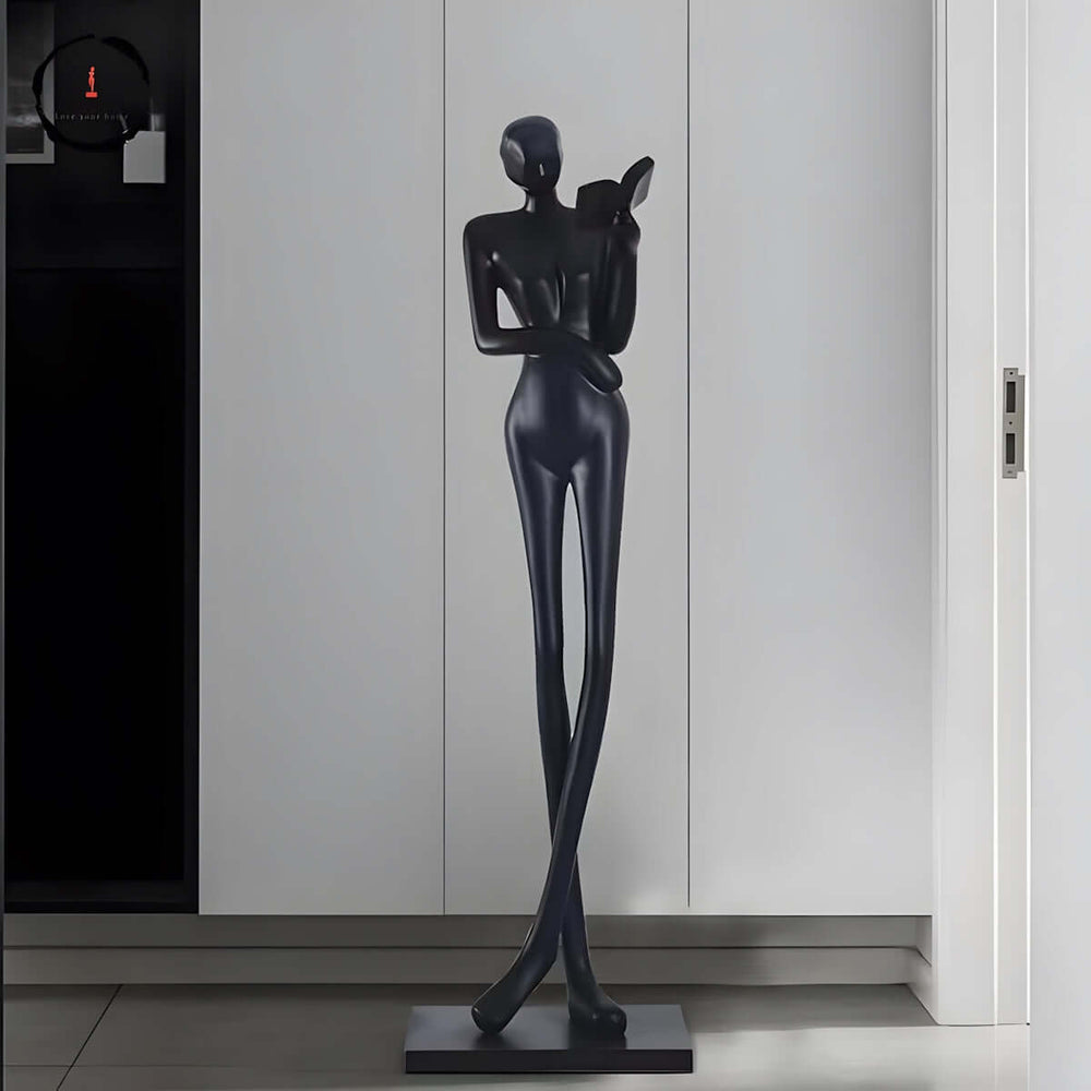 Sculpture-7 Floor Lamp in Crystal by Lampadom - ambient shot