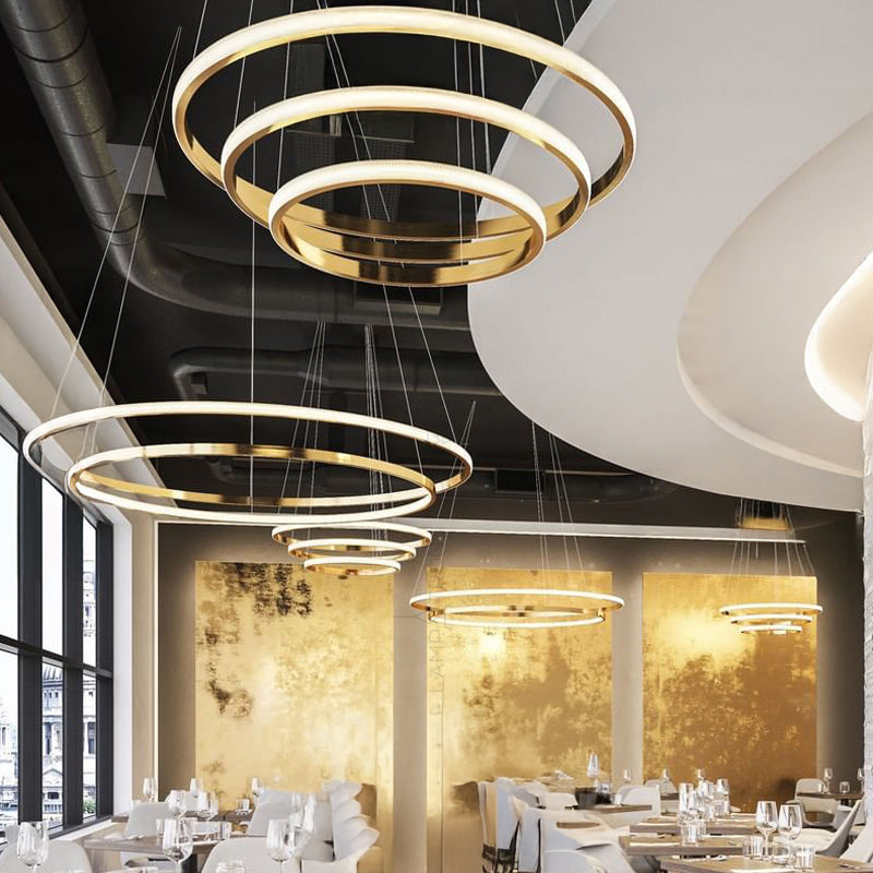 ABEL B Ring Chandelier by Lampadom - close-up