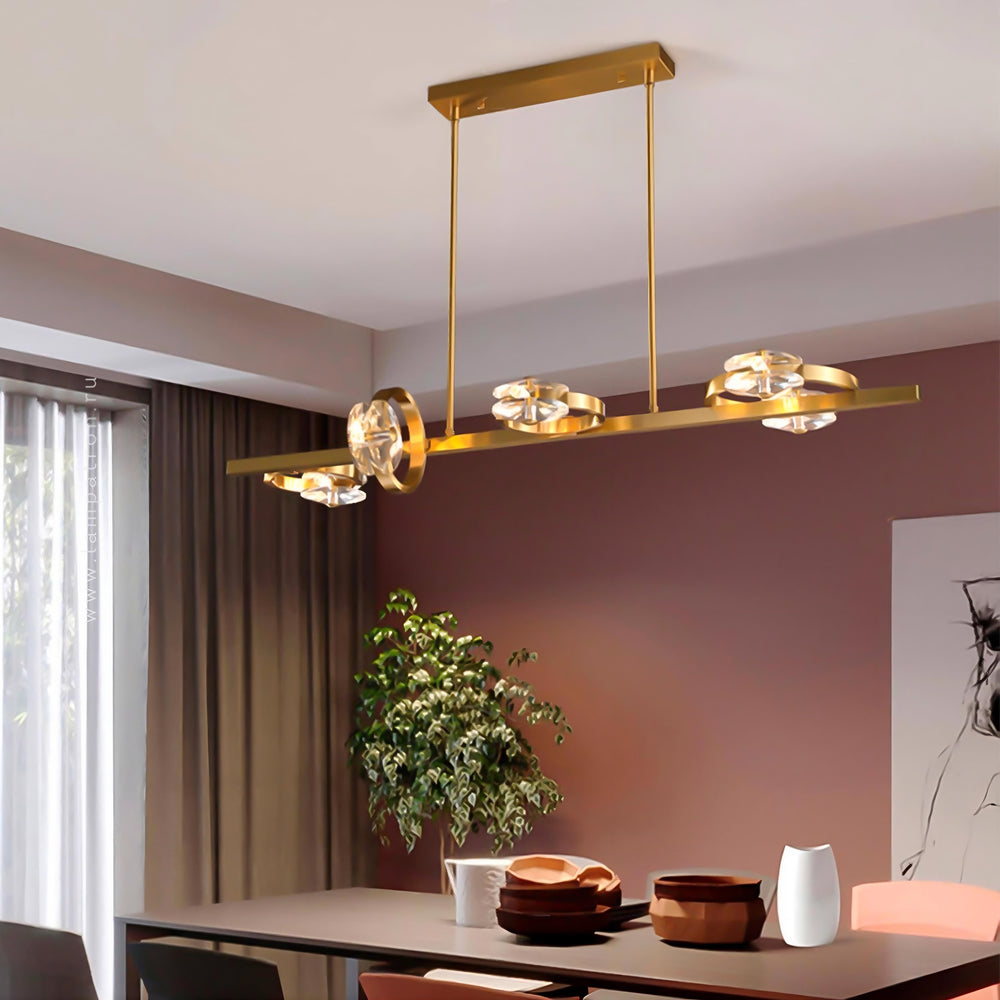 ADONICA Linear Chandelier by Lampadom - scale reference