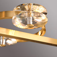 ADONICA Linear Chandelier by Lampadom - close-up