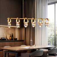 ADONICA Linear Chandelier by Lampadom - side view