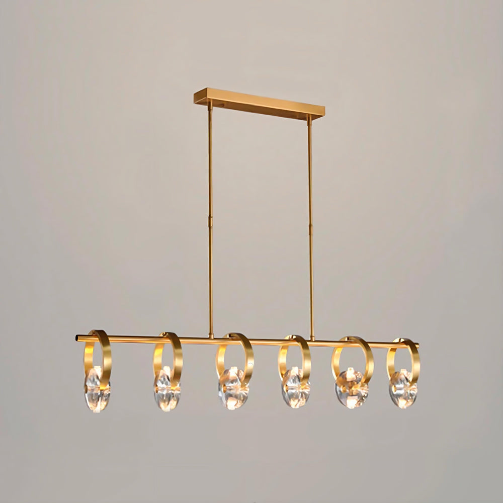 ADONICA Linear Chandelier by Lampadom - side view