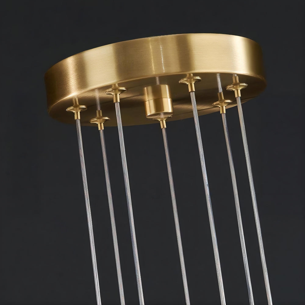ADRIANNA Ring Chandelier by Lampadom - close-up