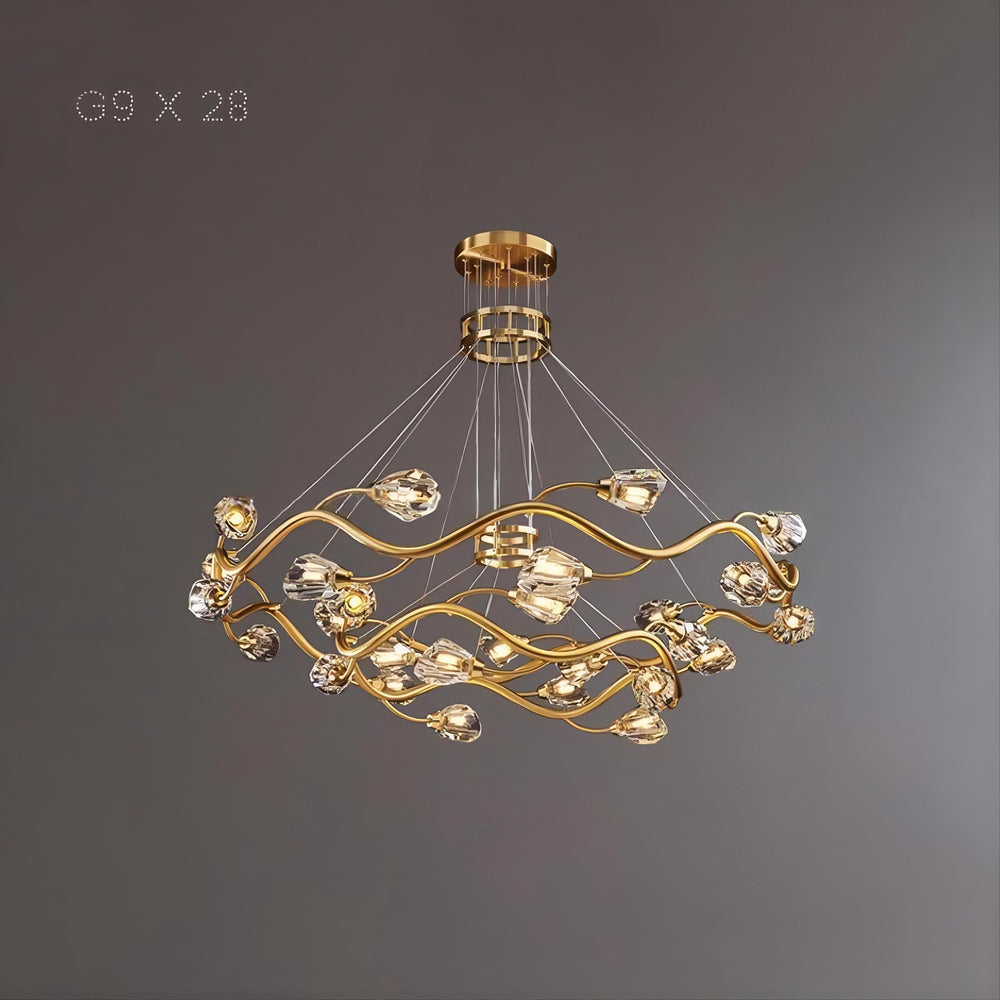 ADRIANNA Ring Chandelier by Lampadom - close-up